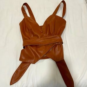 NEW Lulus s vegan leather top
